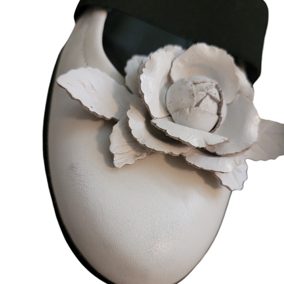 Prada White Leather Ballet Flats - Picture 3 of 6